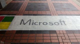 Microsoft WPC 2013 sidewalk chalk