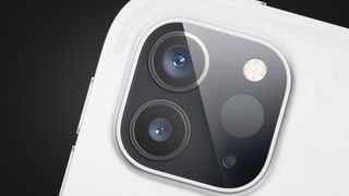 The rear cameras of the Apple iPhone 12 Pro
