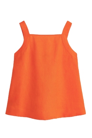 Tie-Back Linen Top