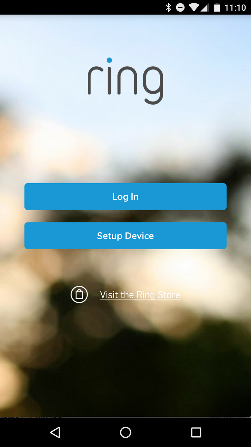 Ring app setup
