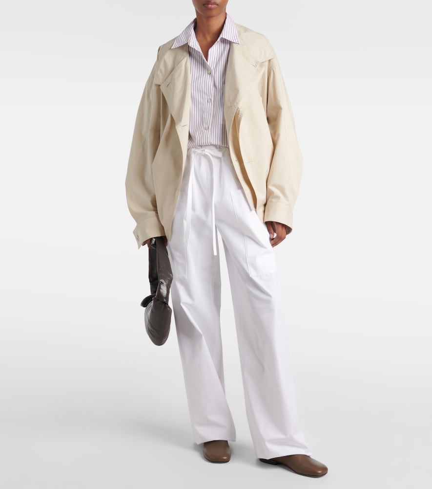 Technical Cropped Trench Coat