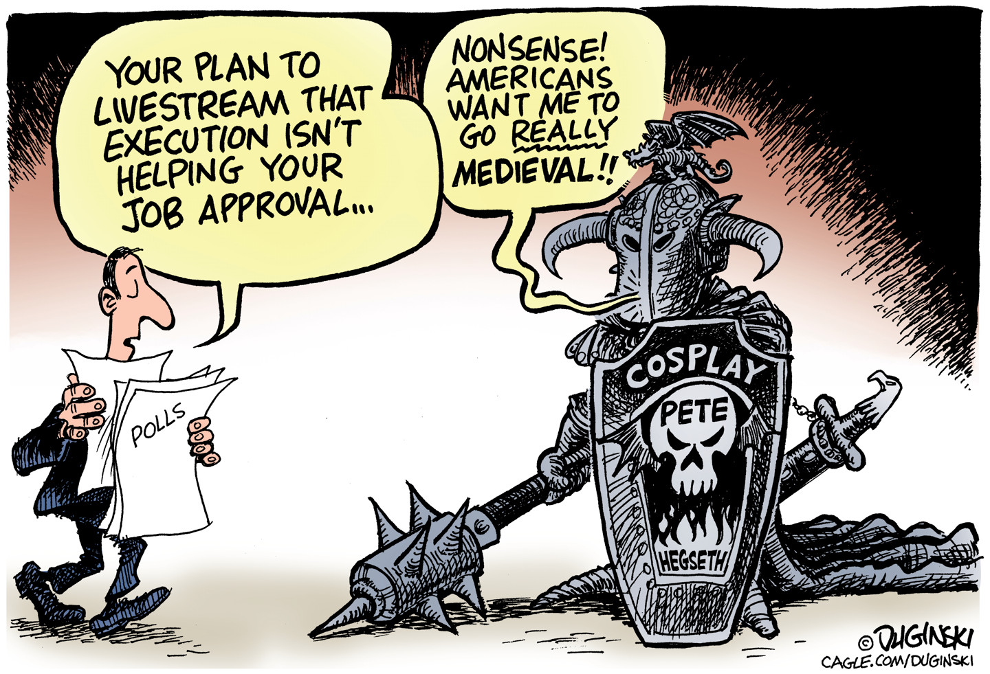 Political cartoon