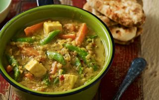 A lightly spiced vegetable curry perfect served with bread
