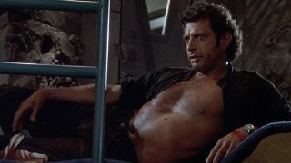 Jeff goldblum shirtless as Dr. Ian Malcolm in Jurassic Park