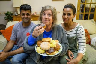 New neighbours Iqbal and Ash get a taste of Christine’s hospitality.