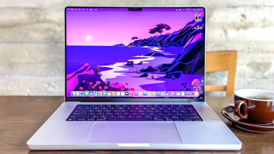 16-inch MacBook Pro (2021) on a coffee table