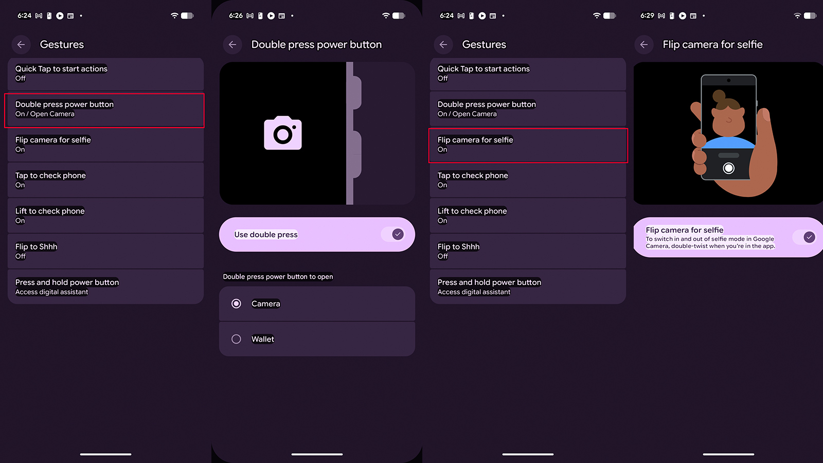 Google Pixel gestures