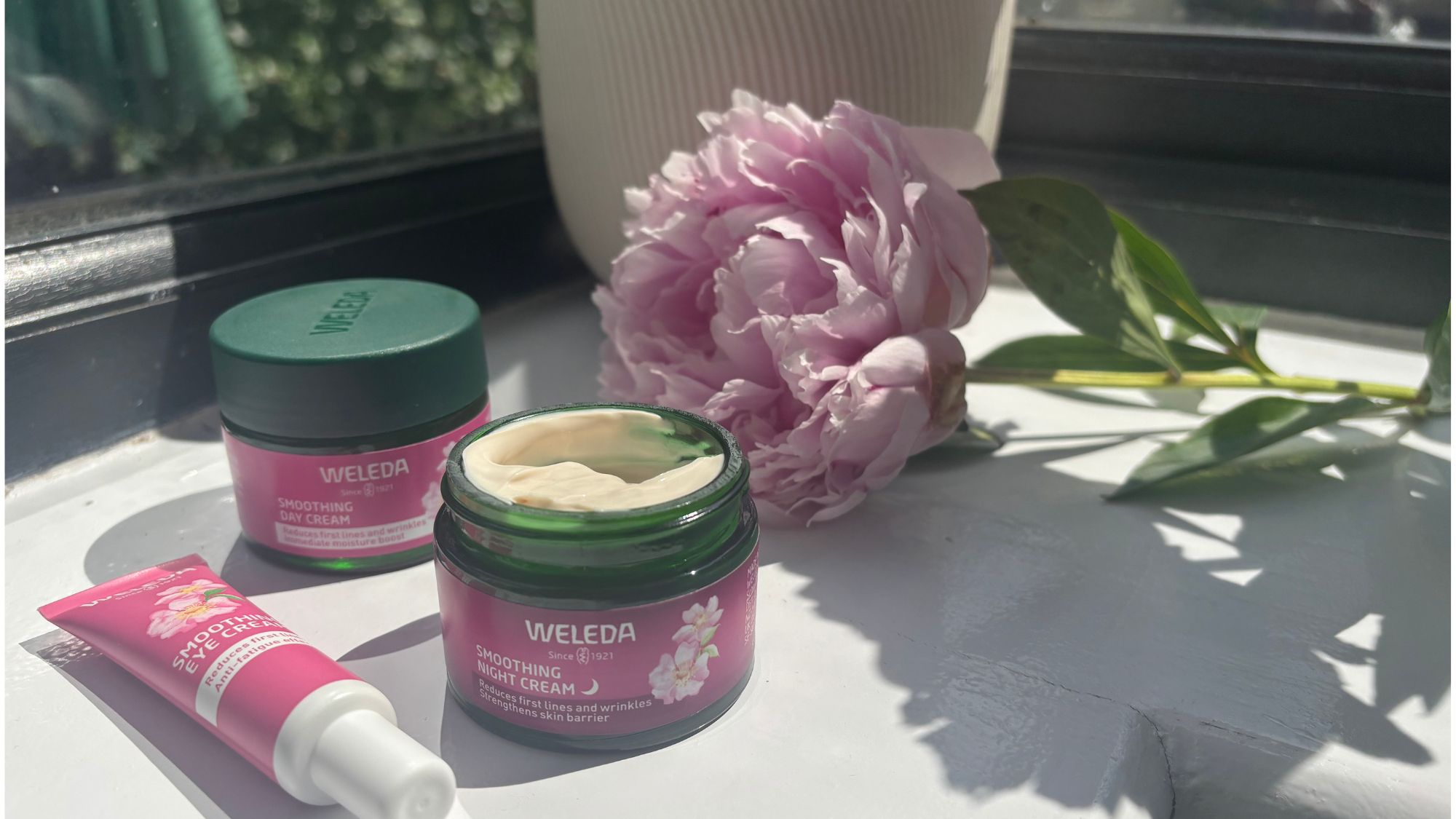 a group shot of the new weleda skincare range