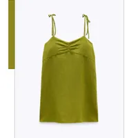 This Zara olive green mini dress is one of the best summer dresses for 2021