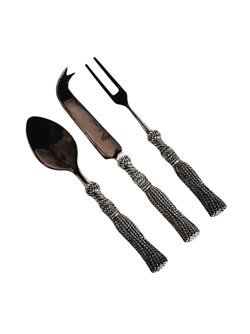Tassel Cheese Knives, Set of 3