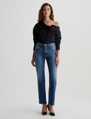 Brinley Mid-Rise Straight Denim