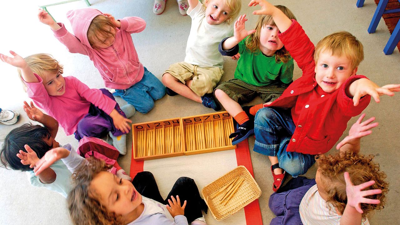 Nursery school children