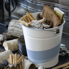 country craft paint a fireside bucket