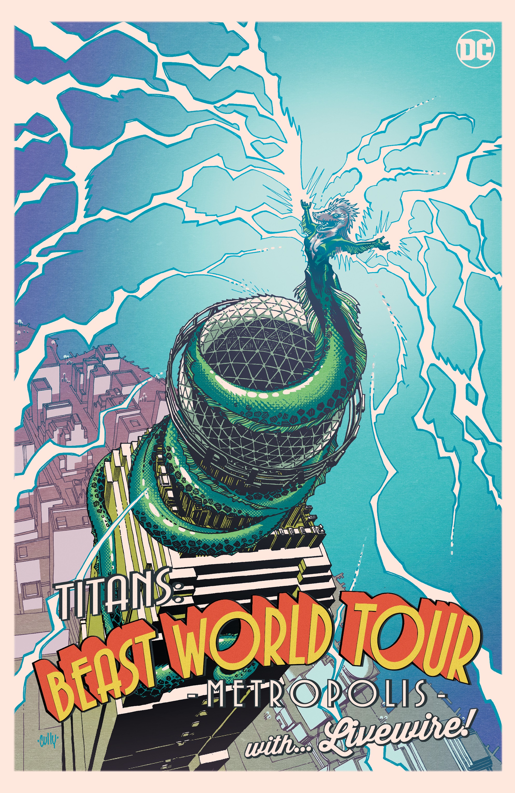 В новом туре Titans: Beast World Tour — превью Метрополиса Джимми Олсен станет ужасающим мальчиком-черепахой
