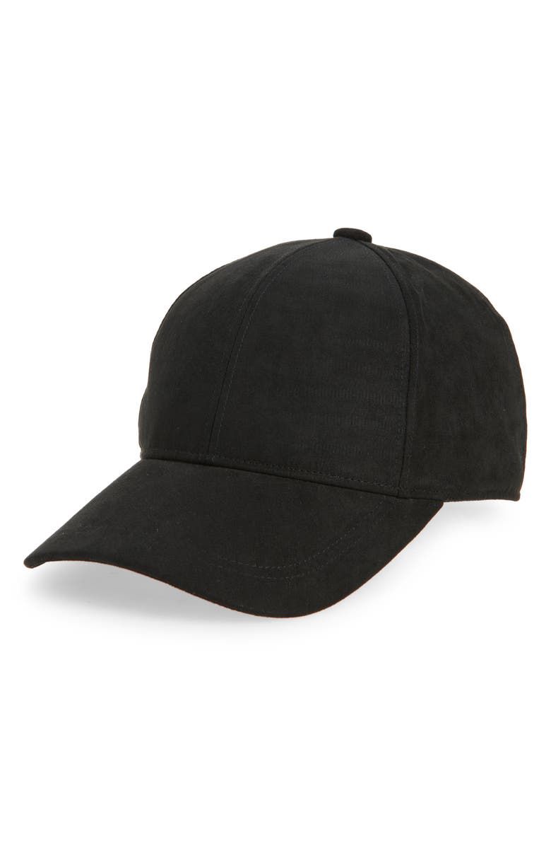 Faux Suede Baseball