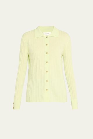 Lisa Yang The Aria Cashmere Fine Rib Fine-Knit Cardigan