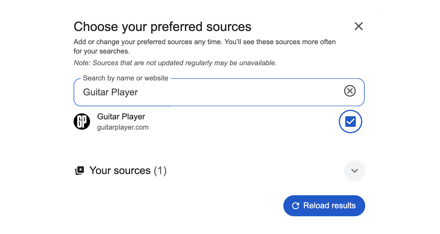 Google Preferred Sources
