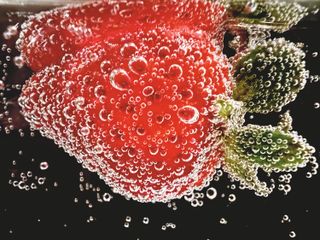 Strawberry in Soda
