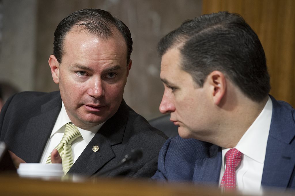 Sen. Mike Lee with Sen. Ted Cruz