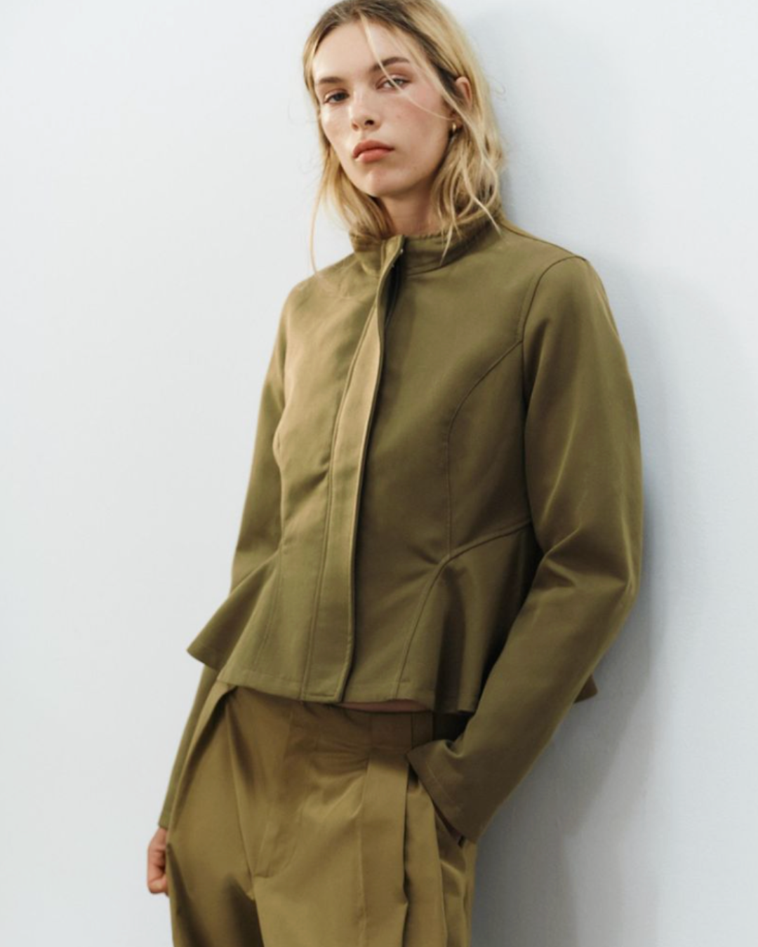 ZARA, Fitted Peplum Jacket
