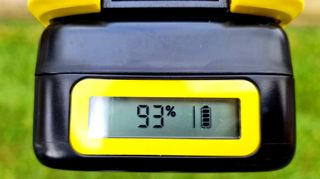 LCD display of Karcher LTR 18-30 grass trimmer