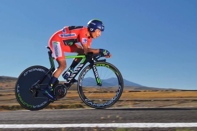 Nairo Quintana (Movistar) in the disastrous time trial