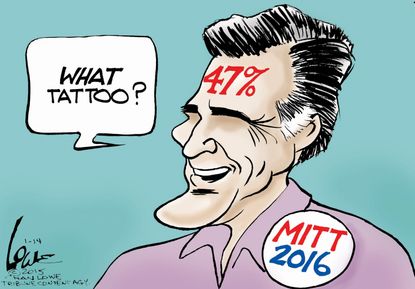Political cartoon U.S. Romney
