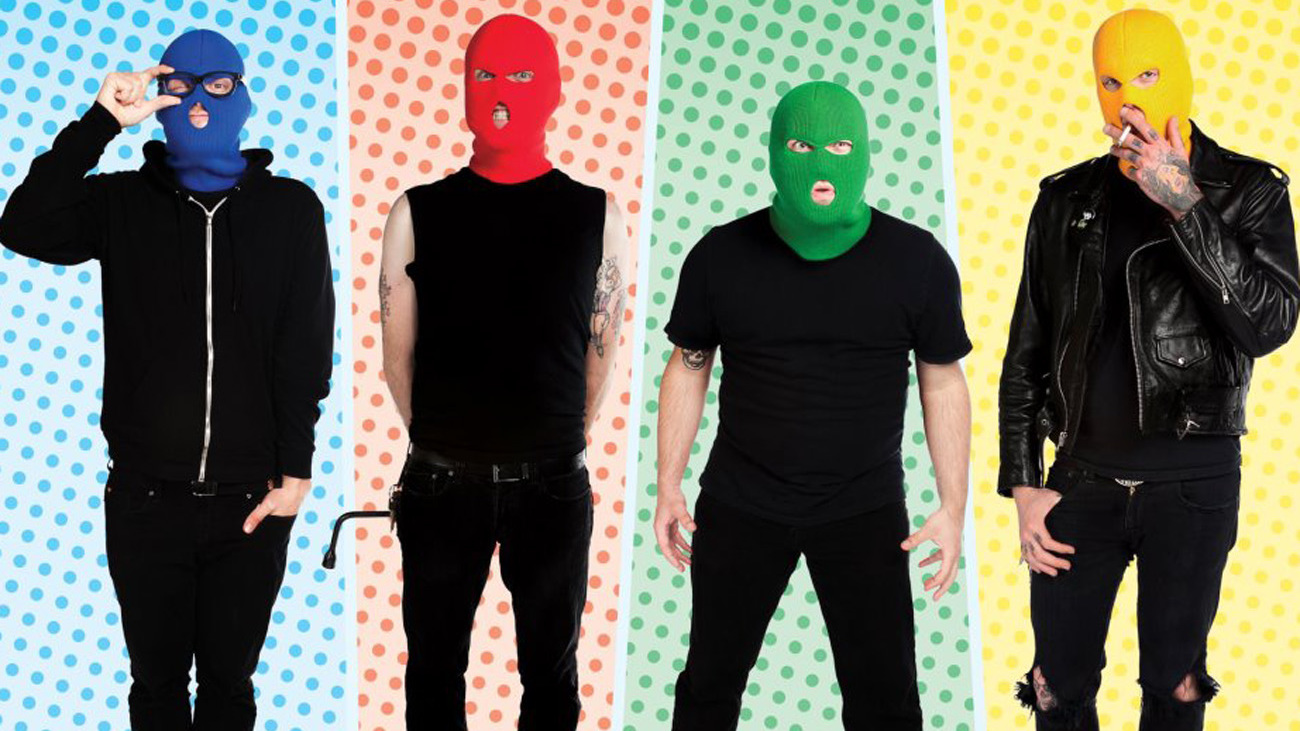 A promo picture of Madison, Wisconsin, pop punk band Masked Intruder