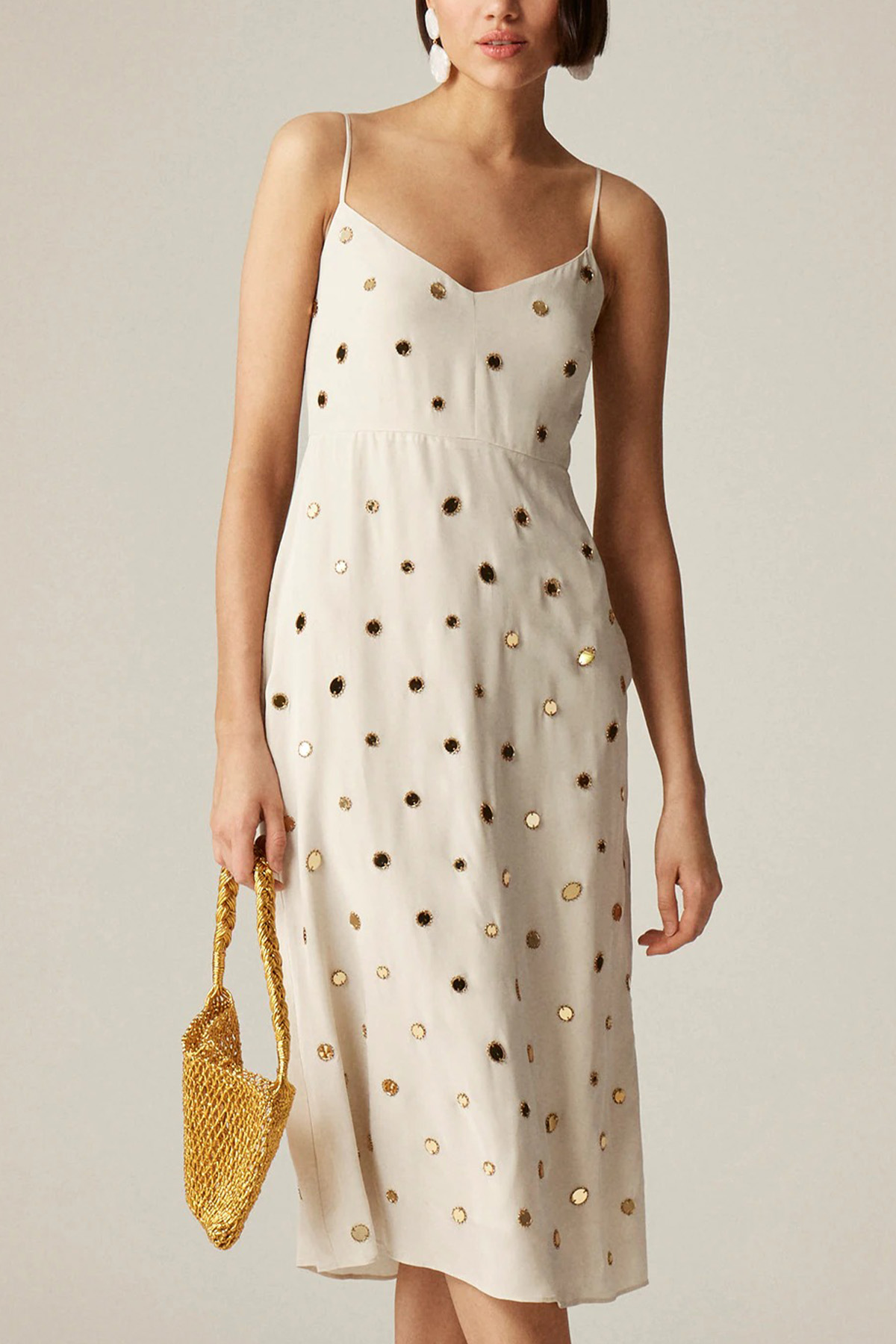 Collection Slip Dress With Mirror Embellishments 