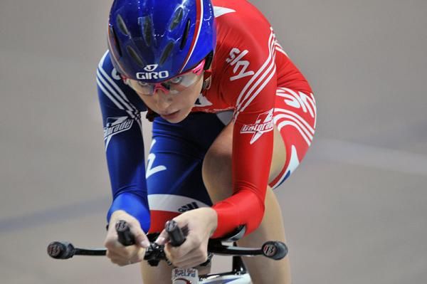 Laura Trott (Great Britain) finished fourth in the 3km individual pursuit event of the women's omnium.