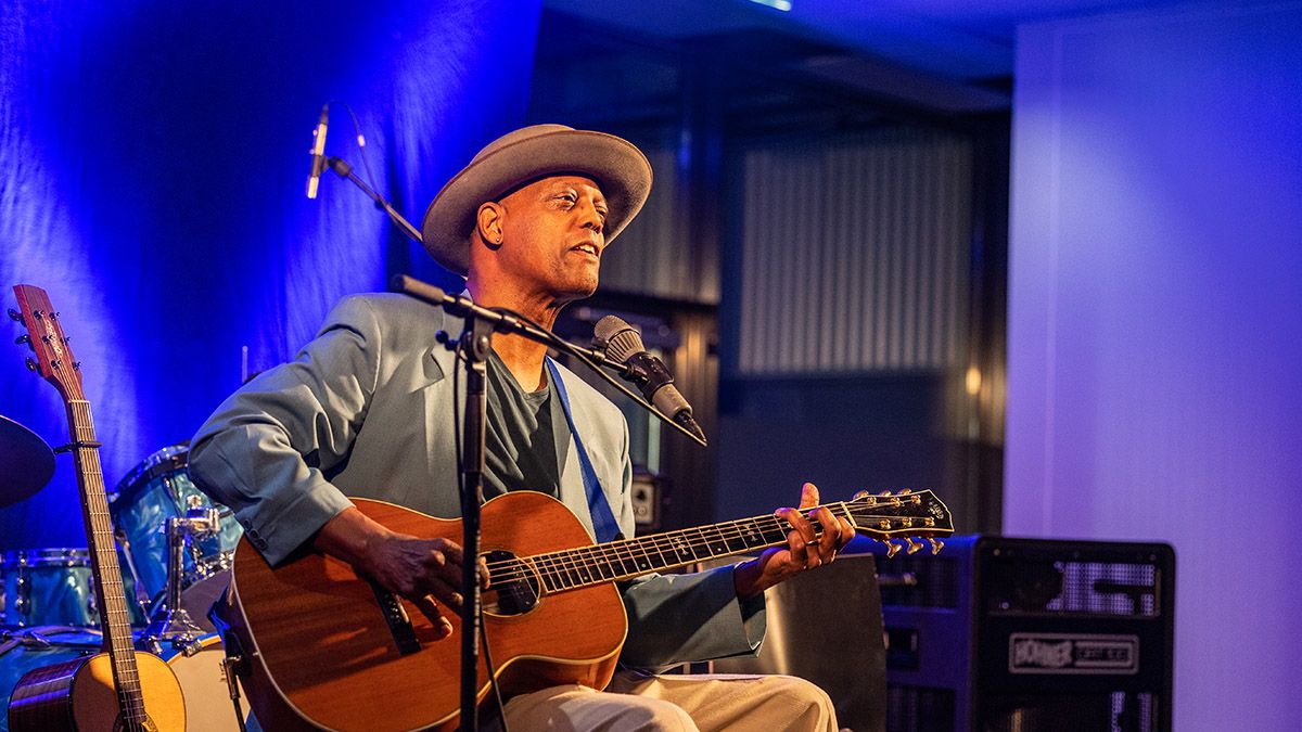 Eric Bibb performs onstage