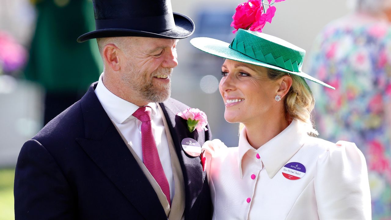 Mike Tindall and Zara Tindall attend day 3 &#039;Ladies Day&#039; of Royal Ascot at Ascot Racecourse on June 16, 2022 in Ascot, England.