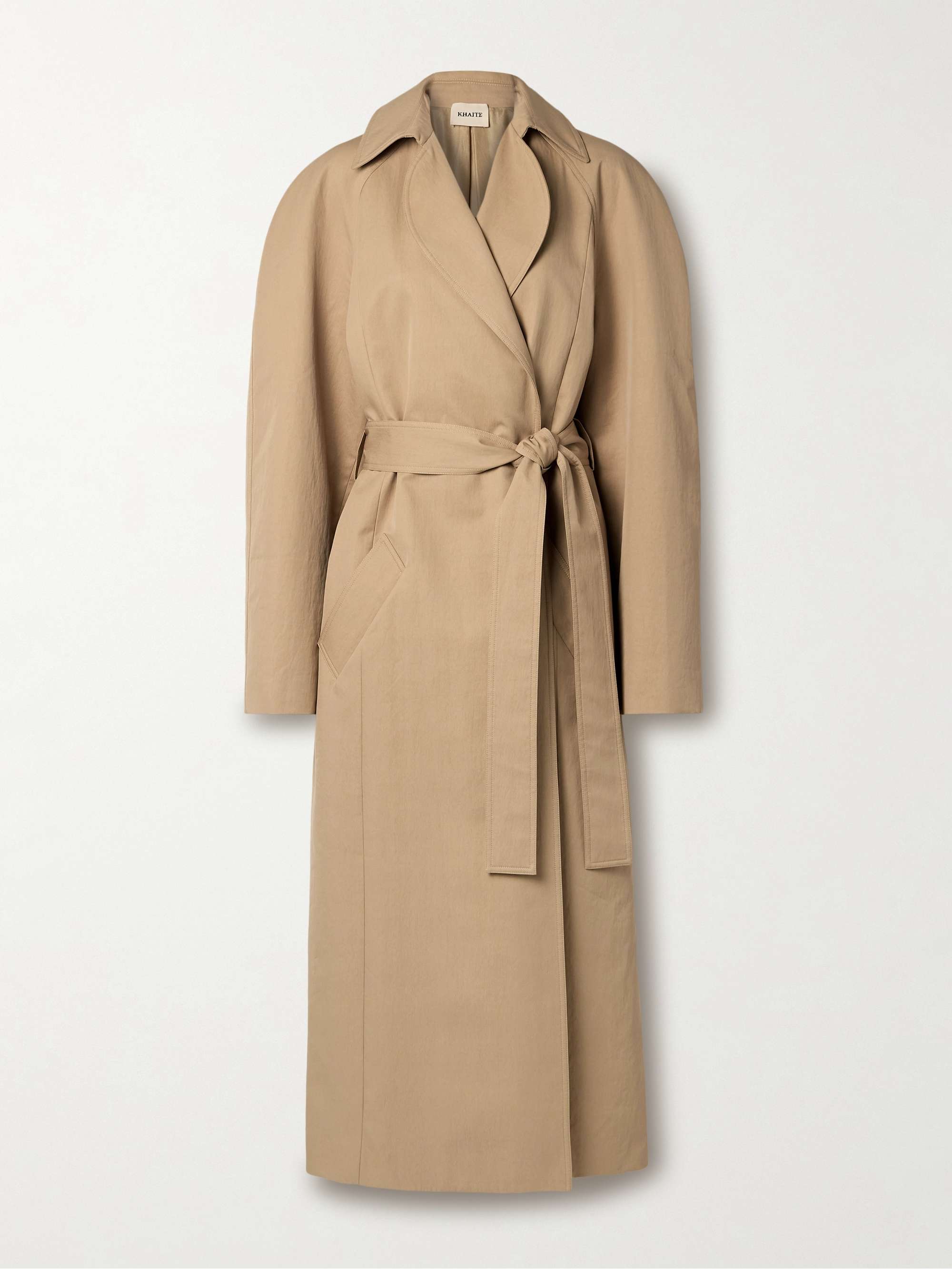 Roth Belted Cotton-Blend Twill Coat