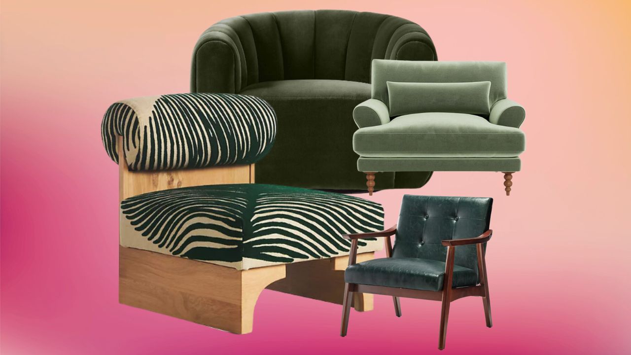 Best green accent chairs, according to a style editor