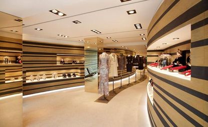 The pop-up concept may have sprung from humble beginnings, but there isn't a trace of cardboard or makeshift furniture in sight at Chanel's new ephemeral boutique in Cannes