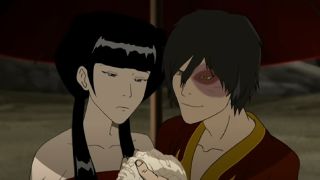 Mai and Zuko in Avatar: The Last Airbender.