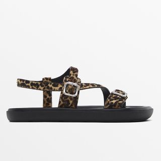 Massimo Dutti Animal Print Sandals