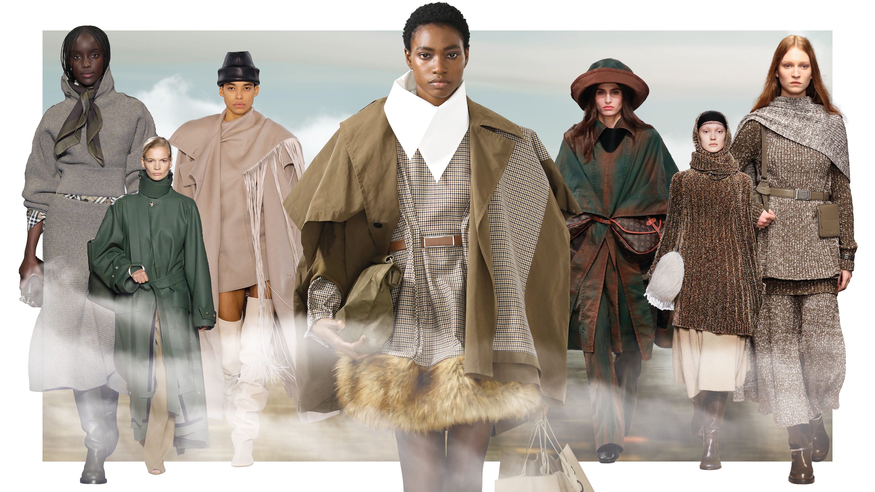 Heritage prints trend collage