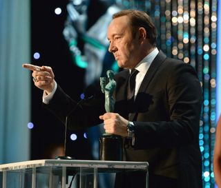 Kevin Spacey accepts a SAG Award in 2016