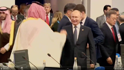 Mohammed bin Salman and Vladimir Putin.