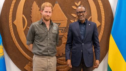 Prince Harry in Rwanda's capital Kigali