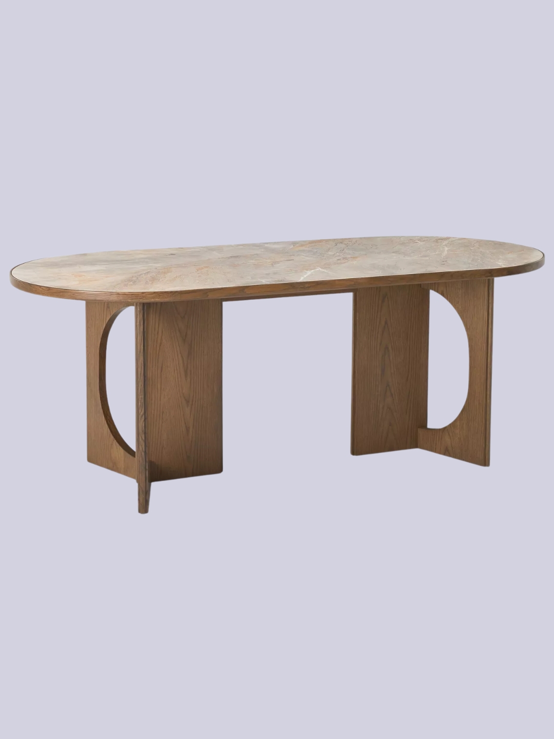 John Lewis, John Lewis Sculpt Dining Table, Walnut Finish Ceramic