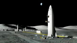 Elon Musk has claimed his Big Falcon Rocket crew vehicle might one day land on the moon. But that's not in the cards for any missions in the foreseeable future.