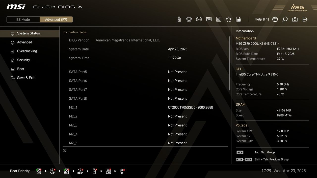 MSI Z890 Godlike