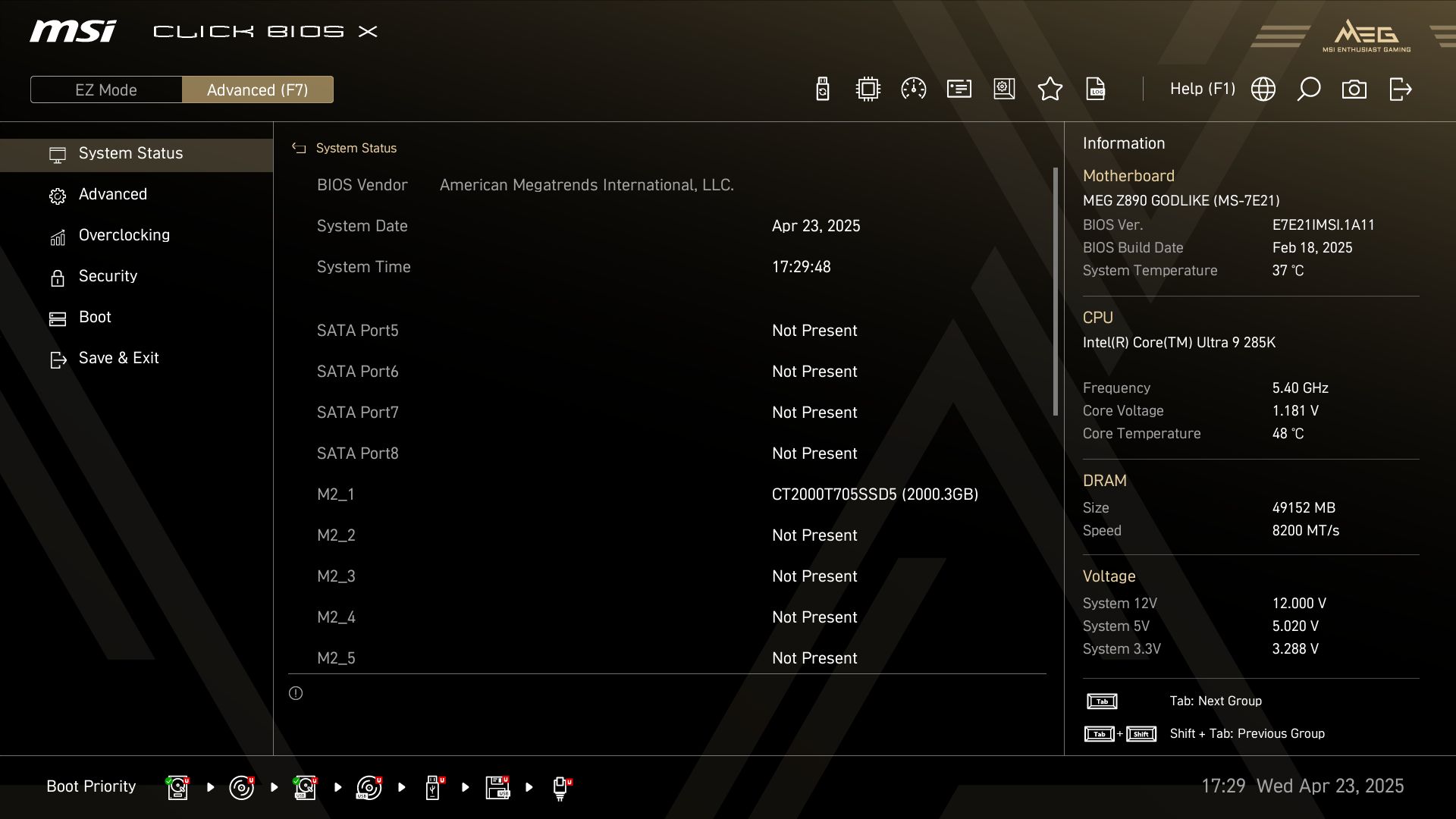 MSI Z890 Godlike