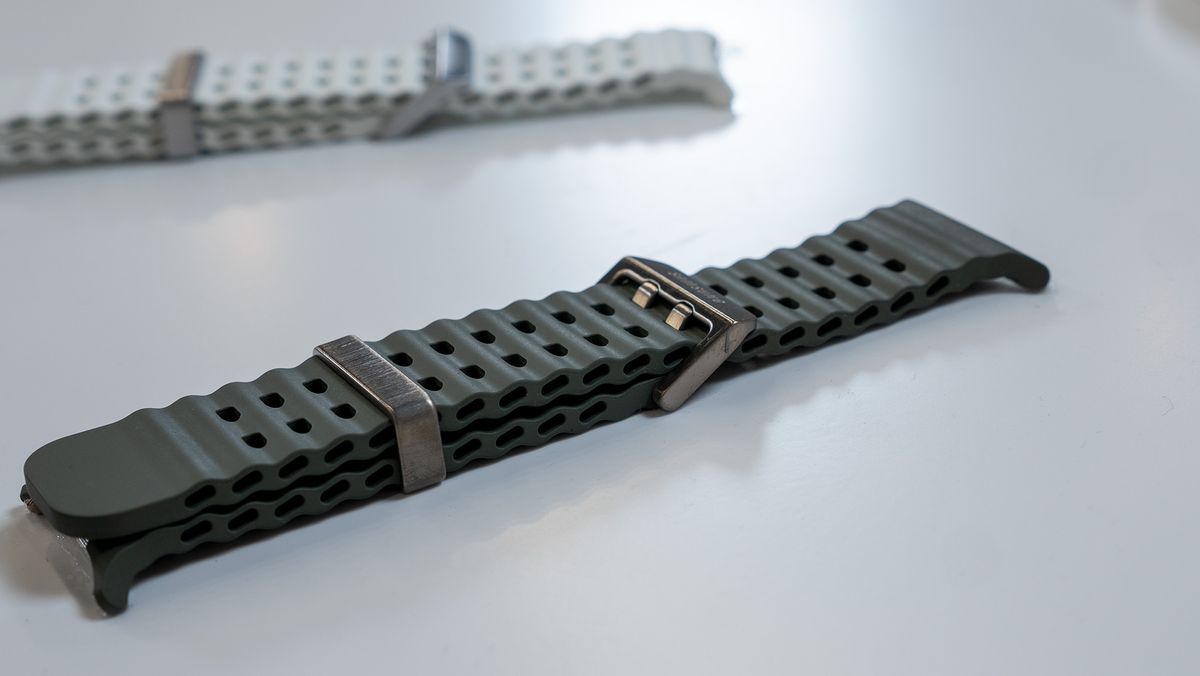 The Samsung Galaxy Watch Ultra's new quick release band system and accompanying bands