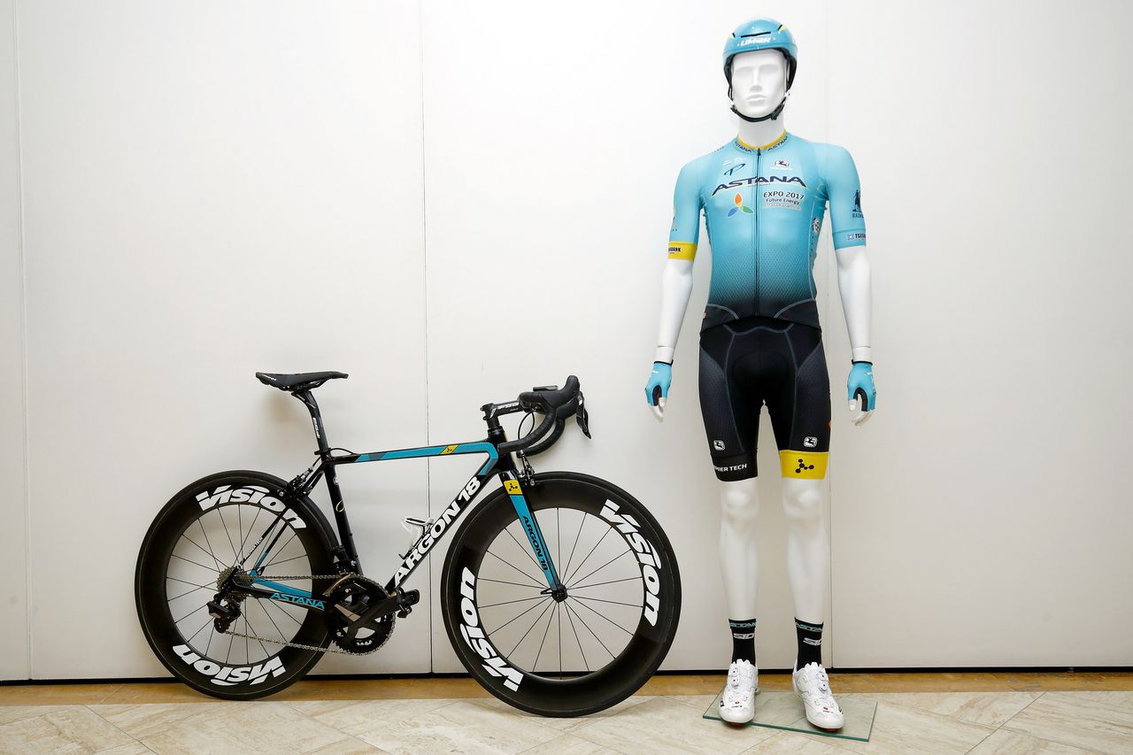 The new equipment for the 2017 Astana team