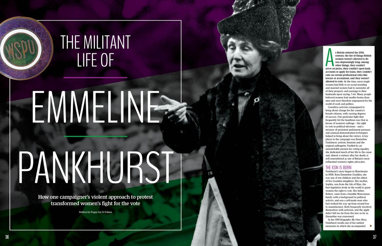Emmeline Pankhurst, All About History 117