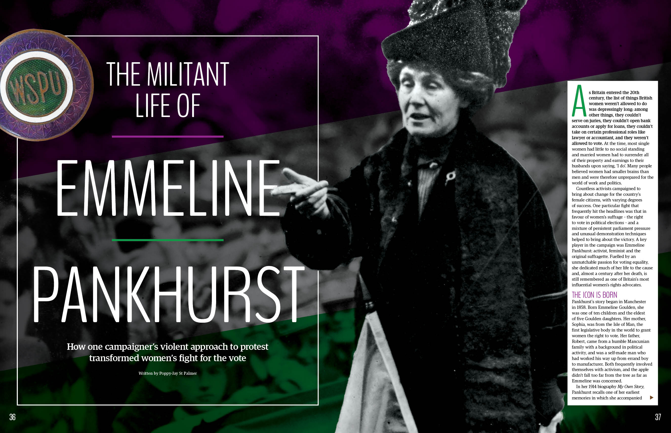 Emmeline Pankhurst, All About History 117