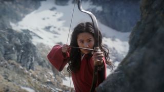 Yifei Liu in Mulan, available Sept. 4 on Disney+.
